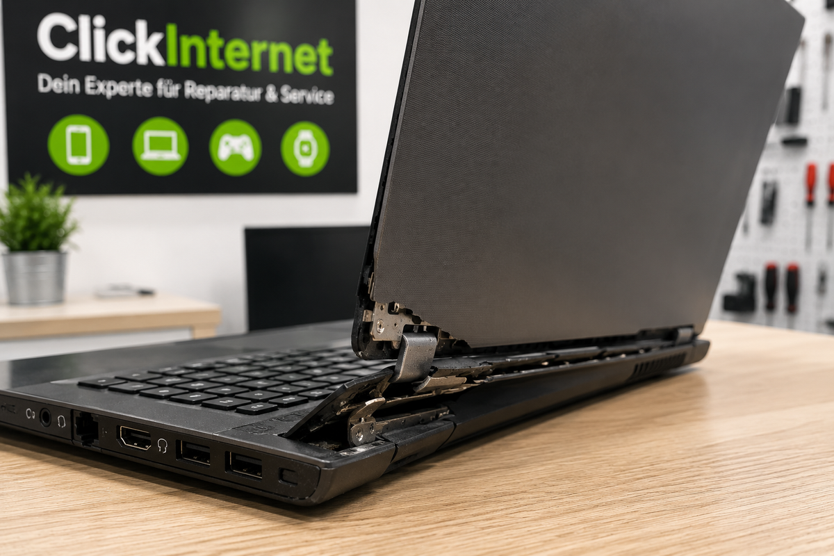 Laptop Scharnier gebrochen (Gehaeuse geht beim Aufklappen auf) in 1150 Fuenfhaus Reparatur | Clickinternet Wien