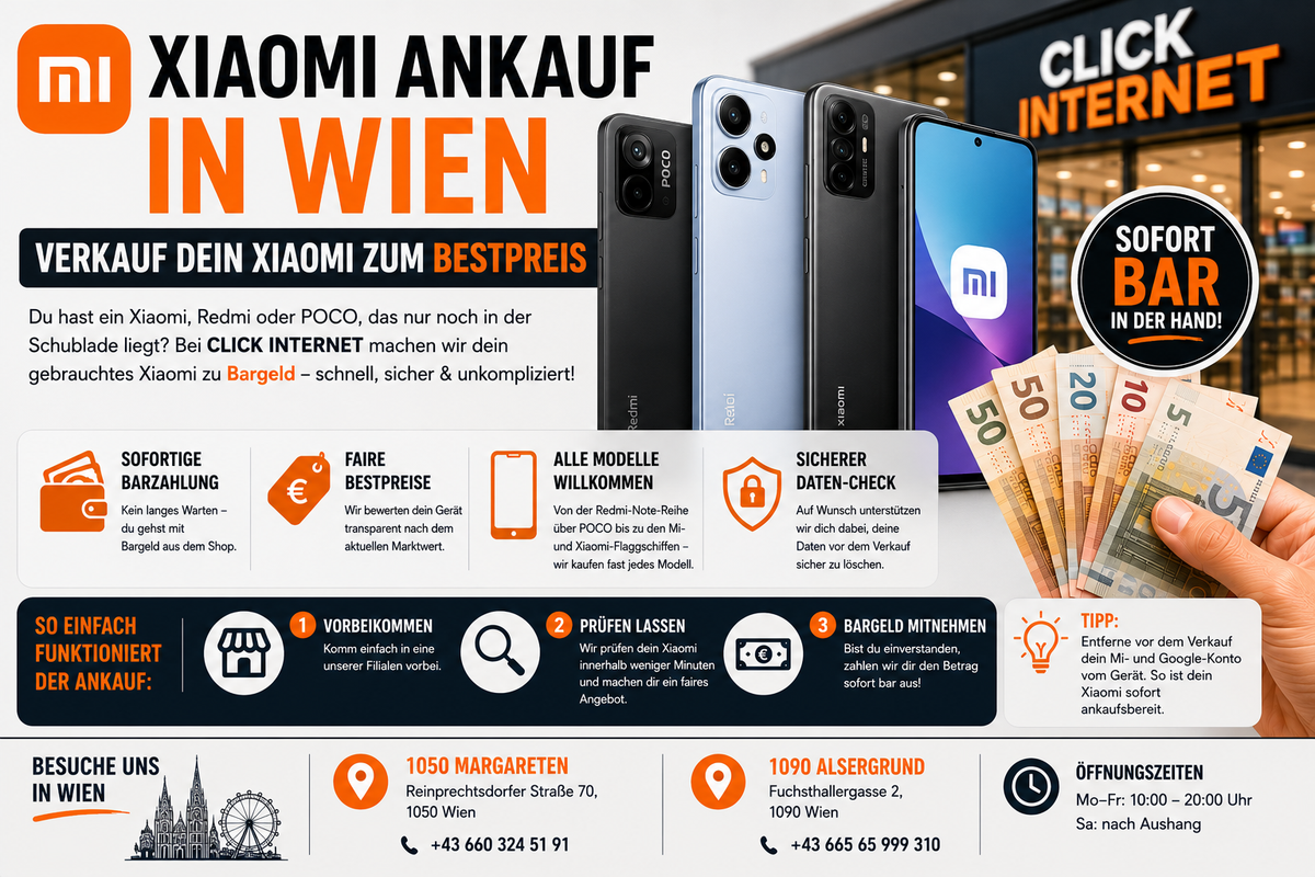 Xiaomi Ankauf in Wien: Verkauf dein Xiaomi zum Bestpreis