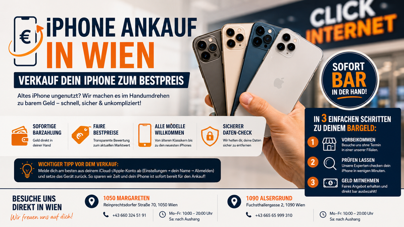 iPhone Ankauf in Wien: Verkauf dein iPhone zum Bestpreis