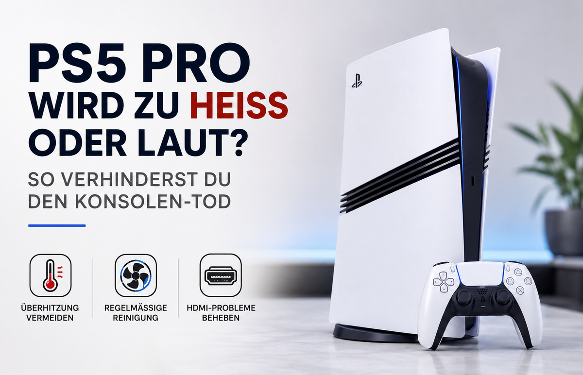 PS5 Pro wird laut oder überhitzt – professionelle Reinigung und Wartung zur Vermeidung von Hitzeschäden in Wien.