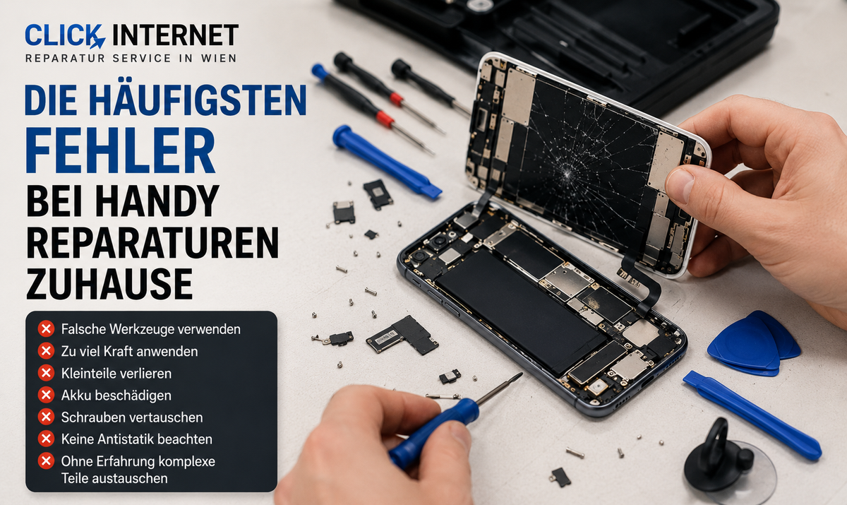 Die häufigsten Fehler bei Handy Reparaturen zuhause
