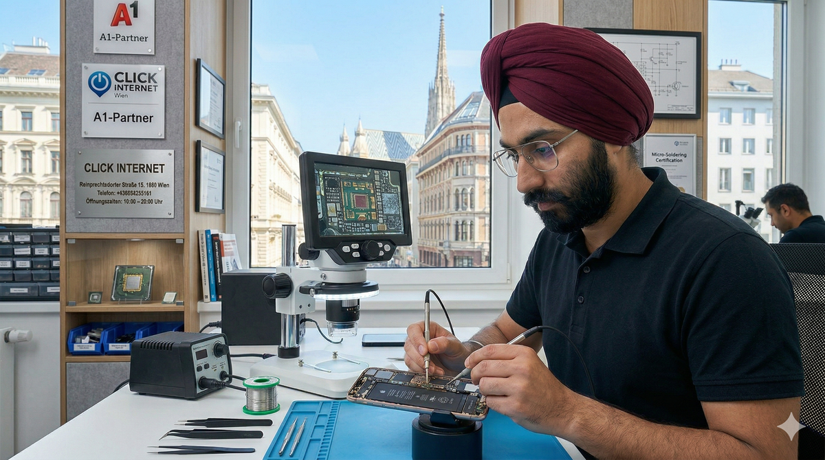 Smartphone-Reparatur in Wien: Warum CLICK INTERNET dein Gerät rettet
