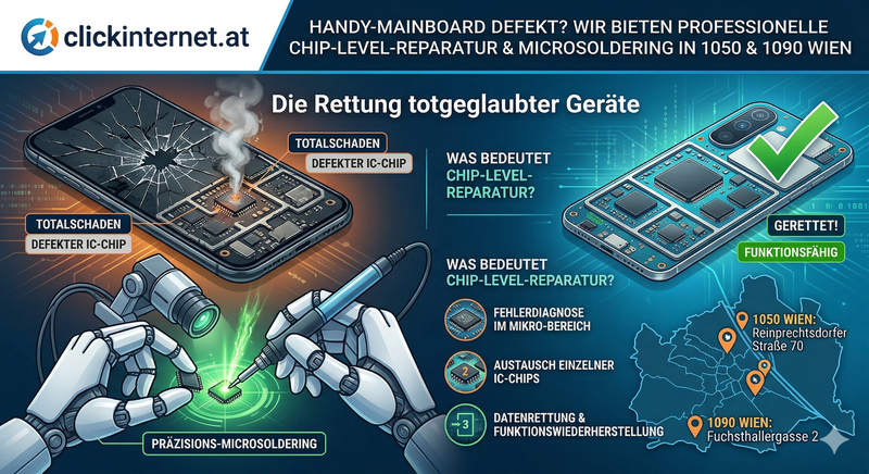 Smartphone-Reparatur in Wien: Warum Chip-Level-Reparatur dein Handy rettet