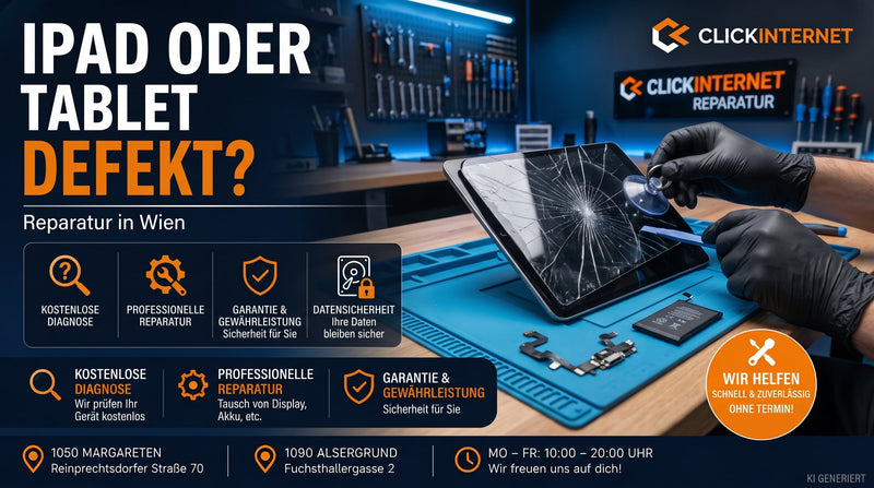 iPad oder Tablet defekt? Reparatur in Wien