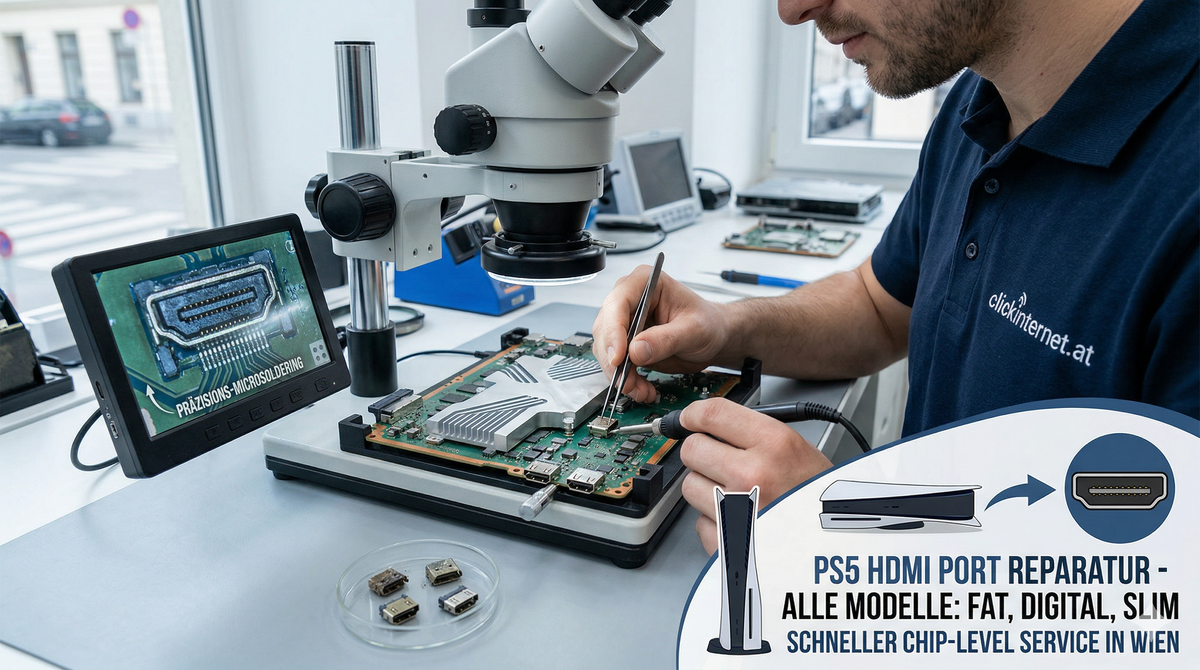 PS5 HDMI Port kaputt? Kein Signal? Wir retten deine PlayStation in Wien!