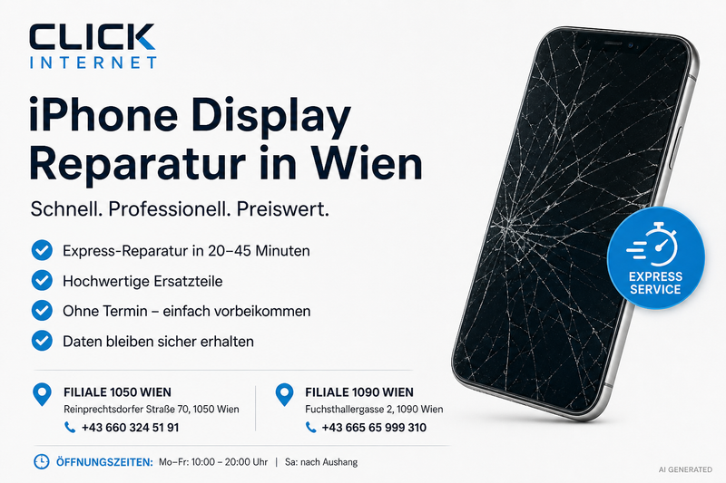 iPhone Display Reparatur in Wien: Kosten, Dauer & Tipps