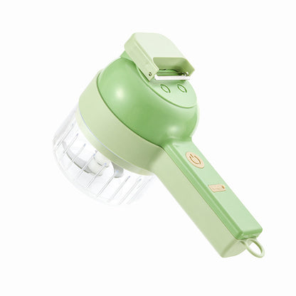 Multifunctional Electric Vegetable Slicer Kitchen Fruit Salad Cutter Carrot Potato Chopper Cutting Machine Stainless Steel Blade