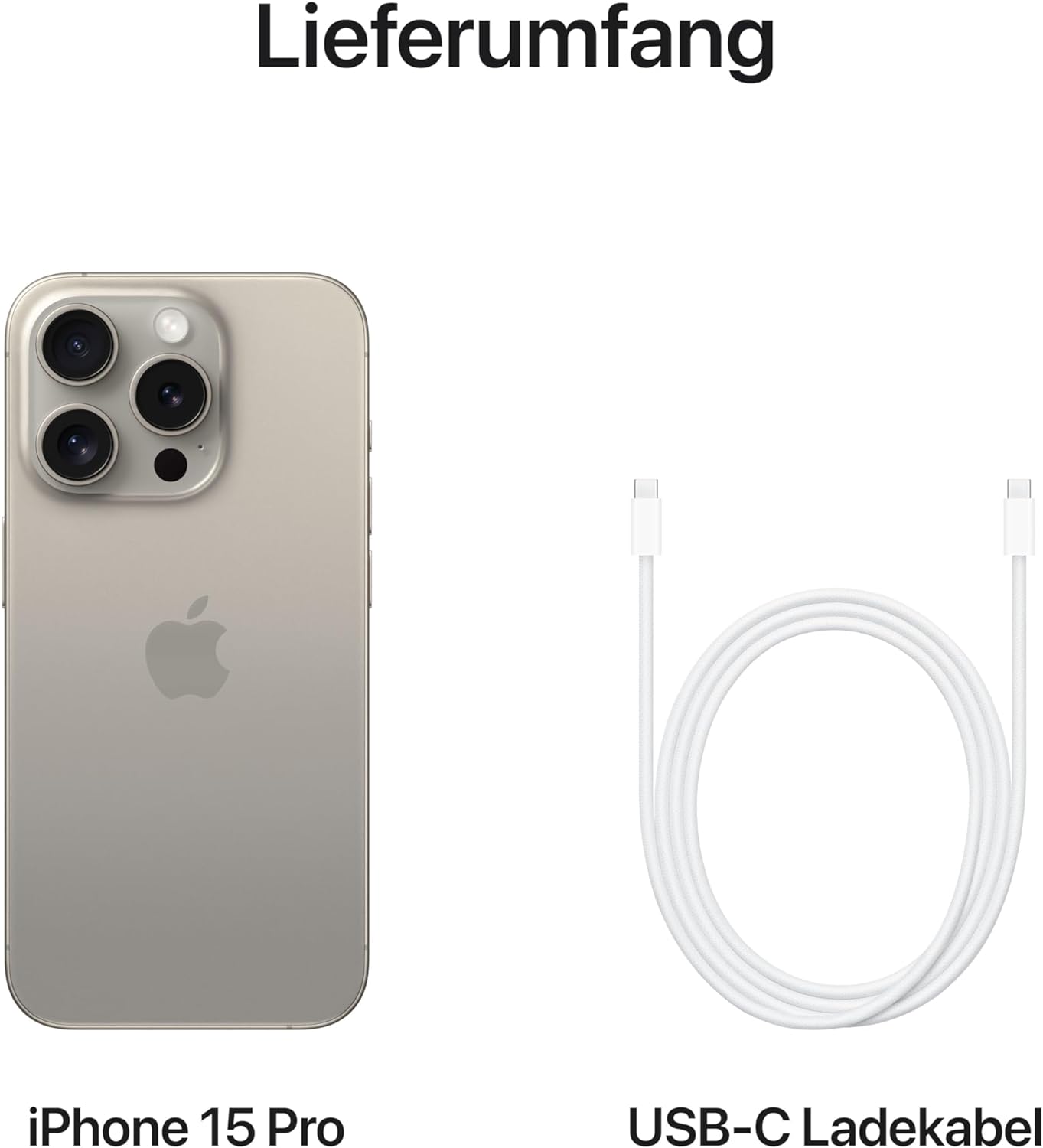 Apple iPhone 15 Pro  - Titan Natur
