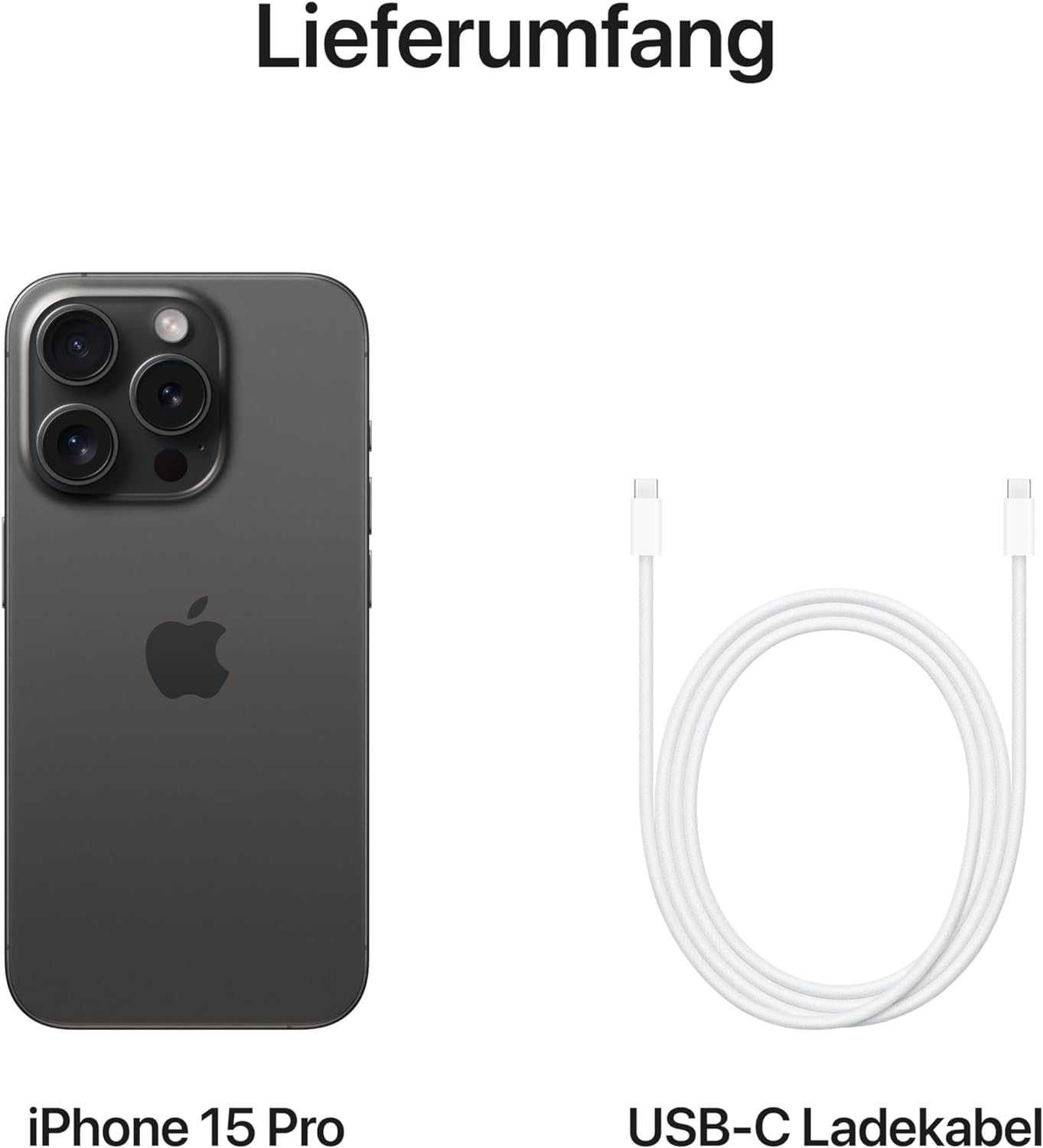 Apple iPhone 15 Pro - Titan Schwarz