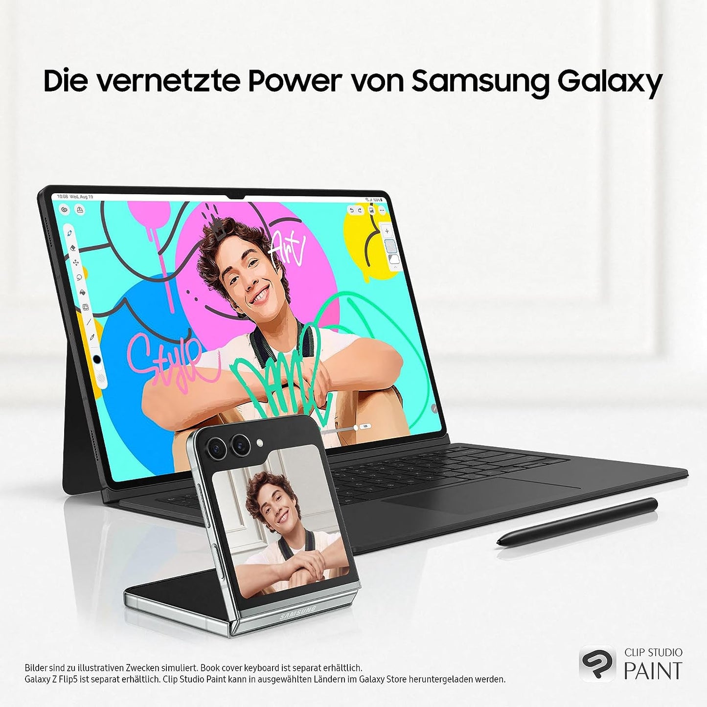 Samsung Galaxy Tab S9 Android-Tablet, Wi-Fi, 128 GB / 8 GB RAM, MicroSD-Kartenslot, Inkl. S Pen, Simlockfrei ohne Vertrag, Graphit