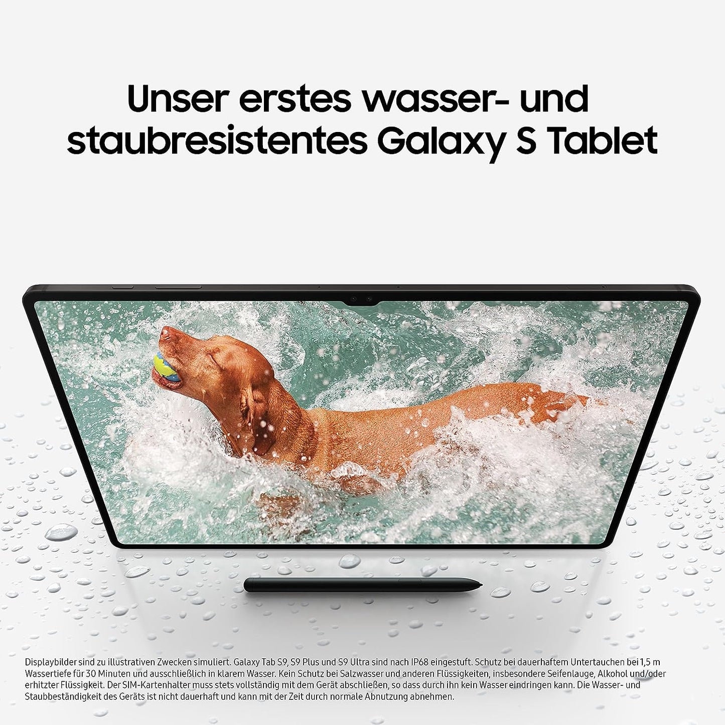 Samsung Galaxy Tab S9+ Android-Tablet, Wi-Fi, 256 GB / 12 GB RAM, MicroSD-Kartenslot, Inkl. S Pen, Simlockfrei ohne Vertrag, Graphit