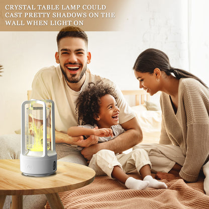 Creative 2 In 1 Audio Acrylic Crystal Lamp And Bluetooth Speaker Valentine's Day Gift Touch Night Lamp