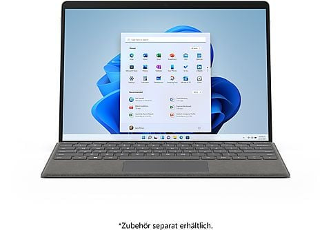 MICROSOFT Surface Pro 8 LTE für Business, i7-1185G7, 16GB RAM, 256GB SSD, 13 Zoll Touch 2K, Windows 10 Pro, Platin