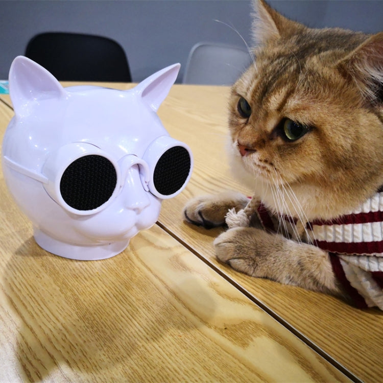 T8 Mini-Katzenform-Stereo-Bluetooth-Lautsprecher, unterstützt Freisprecheinrichtung/TF-Karte/FM