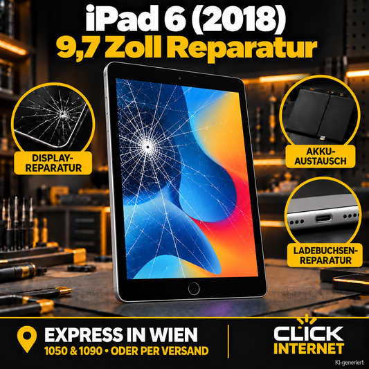 iPad 6 (9.7", 2018) Reparatur Wien | Express Service & Versand