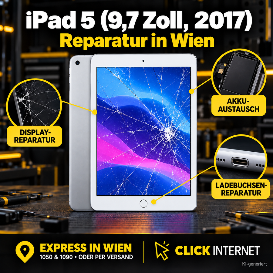iPad 5 (9.7", 2017) Reparatur Wien | Express Service & Versand