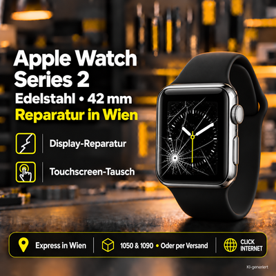 Apple Watch Series 2 Edelstahl (42mm) Reparatur Wien | Express Service & Versand