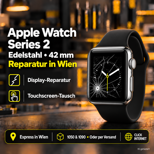 Apple Watch Series 2 Edelstahl (42mm) Reparatur Wien | Express Service & Versand