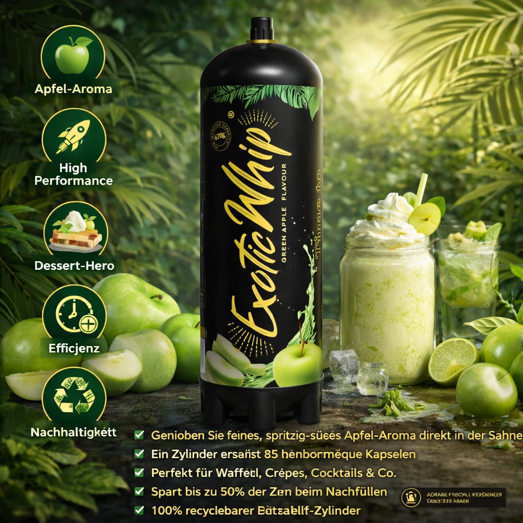 Exotic Whip 670g (Green Apple)
