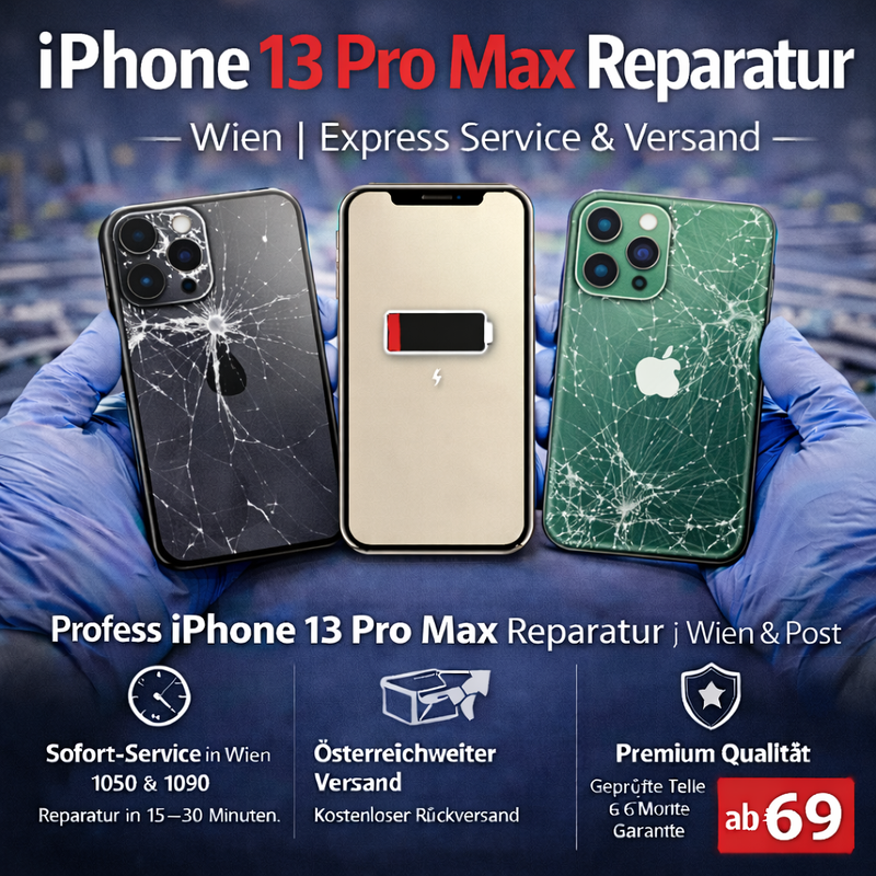 iPhone 13 Pro Max Reparatur Wien | Express Service & Versand