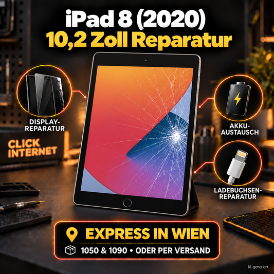 iPad 8 (10.2", 2020) Reparatur Wien | Express Service & Versand