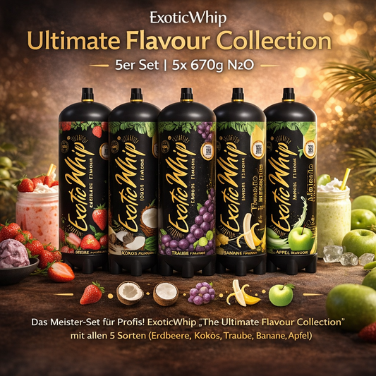 ExoticWhip "The Ultimate Flavour Collection" 5er Set – Alle Aromen (5x 670g)