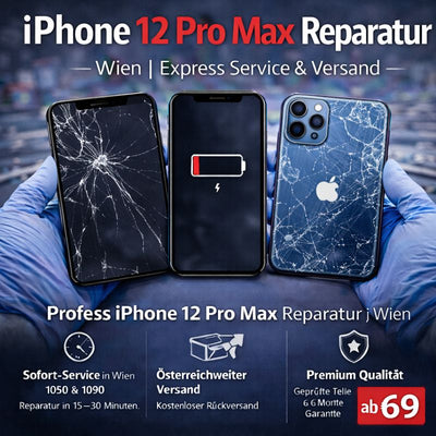 iPhone 12 Pro Max Reparatur Wien | Express Service & Versand