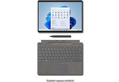 MICROSOFT Surface Pro 8 LTE für Business, i7-1185G7, 16GB RAM, 256GB SSD, 13 Zoll Touch 2K, Windows 10 Pro, Platin