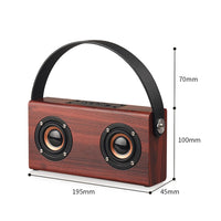 D10 Bluetooth 4.2 Tragbarer Bluetooth-Handlautsprecher aus Holz, D10(Red Wood Texture), D10(Bamboo Texture)
