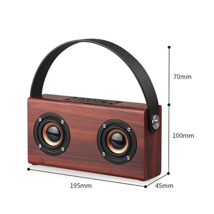 D10 Bluetooth 4.2 Tragbarer Bluetooth-Handlautsprecher aus Holz, D10(Red Wood Texture), D10(Bamboo Texture)