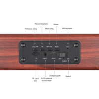 D10 Bluetooth 4.2 Tragbarer Bluetooth-Handlautsprecher aus Holz, D10(Red Wood Texture), D10(Bamboo Texture)