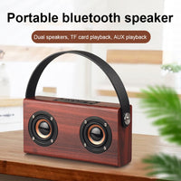 D10 Bluetooth 4.2 Tragbarer Bluetooth-Handlautsprecher aus Holz, D10(Red Wood Texture), D10(Bamboo Texture)