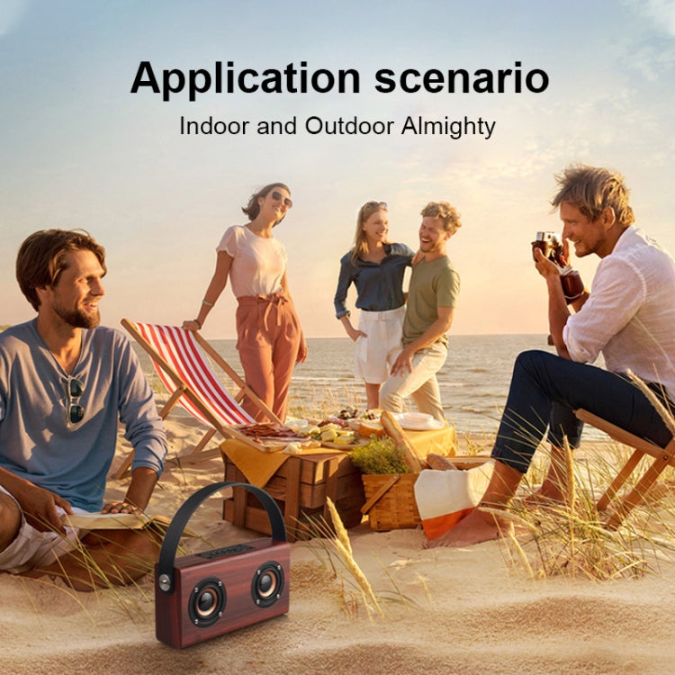 D10 Bluetooth 4.2 Tragbarer Bluetooth-Handlautsprecher aus Holz, D10(Red Wood Texture), D10(Bamboo Texture)