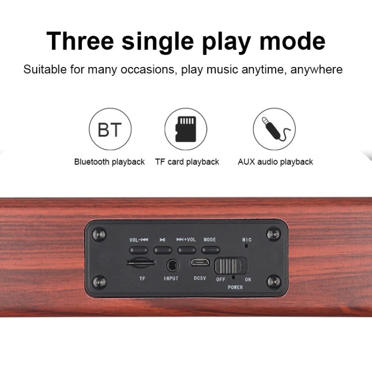 D10 Bluetooth 4.2 Tragbarer Bluetooth-Handlautsprecher aus Holz, D10(Red Wood Texture), D10(Bamboo Texture)