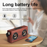 D10 Bluetooth 4.2 Tragbarer Bluetooth-Handlautsprecher aus Holz, D10(Red Wood Texture), D10(Bamboo Texture)