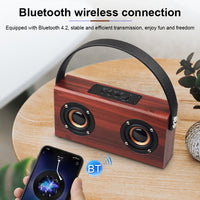D10 Bluetooth 4.2 Tragbarer Bluetooth-Handlautsprecher aus Holz, D10(Red Wood Texture), D10(Bamboo Texture)