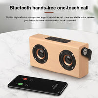 D10 Bluetooth 4.2 Tragbarer Bluetooth-Handlautsprecher aus Holz, D10(Red Wood Texture), D10(Bamboo Texture)