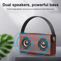 D10 Bluetooth 4.2 Tragbarer Bluetooth-Handlautsprecher aus Holz, D10(Red Wood Texture), D10(Bamboo Texture)