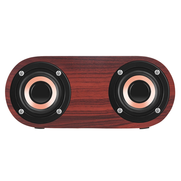 Q8 Bluetooth 4.2 Klassischer Bluetooth-Lautsprecher mit Doppelhörnern aus Holz, Q8(Red Wood Texture), Q8(Walnut Texture)
