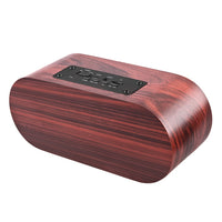 Q8 Bluetooth 4.2 Klassischer Bluetooth-Lautsprecher mit Doppelhörnern aus Holz, Q8(Red Wood Texture), Q8(Walnut Texture)