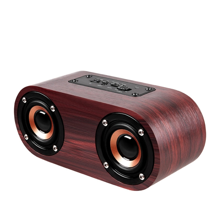 Q8 Bluetooth 4.2 Klassischer Bluetooth-Lautsprecher mit Doppelhörnern aus Holz, Q8(Red Wood Texture), Q8(Walnut Texture)