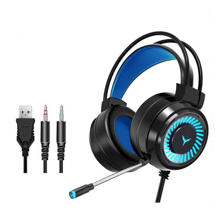 2 Stück G58 kopfmontiertes kabelgebundenes Gaming-Headset mit Mikrofon, Kabellänge: ca. 2 m, Black Single Plug Version, Black 7.1 Single USB Version, Pink Colorful 3.5mm Version, White Colorful 3.5mm Version, Black Colorful 3.5mm Version