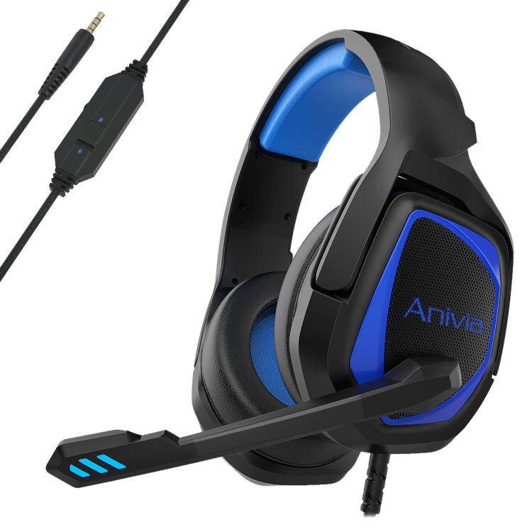 Anivia MH602 3,5 mm kabelgebundenes Gaming-Headset mit Mikrofon, MH602 (Black Red), MH602 (Black Blue), MH602 (Black Purple)