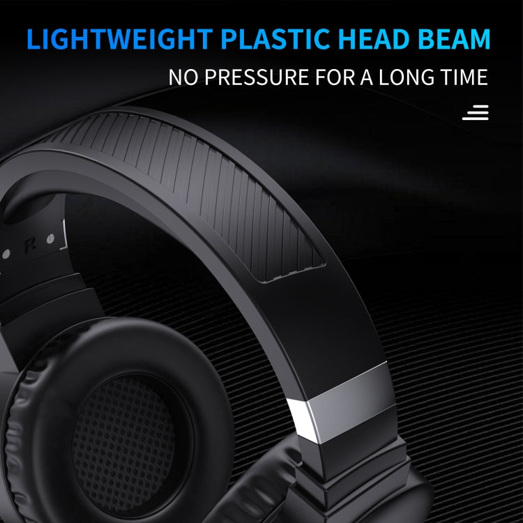 HXSJ F16 3,5 mm + USB-Anschluss RGB-Licht-Stereo-Gaming-Headset mit Mikrofon