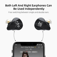 KZ SA08 Wireless Vier-Einheiten 5BA Balance Armature Bluetooth In-Ear TWS Kopfhörer, SA08