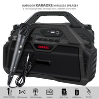 Neuer Rixing NR-6011M Bluetooth 5.0 tragbarer kabelloser Outdoor-Karaoke-Bluetooth-Lautsprecher mit Mikrofon und Schultergurt, NR-6011M(Black), NR-6011M(Red), NR-6011M(Blue), NR-6011M(Green)