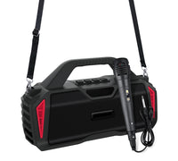 Neuer Rixing NR-6011M Bluetooth 5.0 tragbarer kabelloser Outdoor-Karaoke-Bluetooth-Lautsprecher mit Mikrofon und Schultergurt, NR-6011M(Black), NR-6011M(Red), NR-6011M(Blue), NR-6011M(Green)