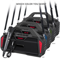 Neuer Rixing NR-6011M Bluetooth 5.0 tragbarer kabelloser Outdoor-Karaoke-Bluetooth-Lautsprecher mit Mikrofon und Schultergurt, NR-6011M(Black), NR-6011M(Red), NR-6011M(Blue), NR-6011M(Green)
