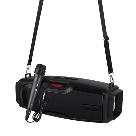 Neuer Rixing NR-6012M Bluetooth 5.0 tragbarer kabelloser Outdoor-Karaoke-Bluetooth-Lautsprecher mit Mikrofon und Schultergurt, NR-6012M(Black), NR-6012M(Red), NR-6012M(Blue), NR-6012M(Green)