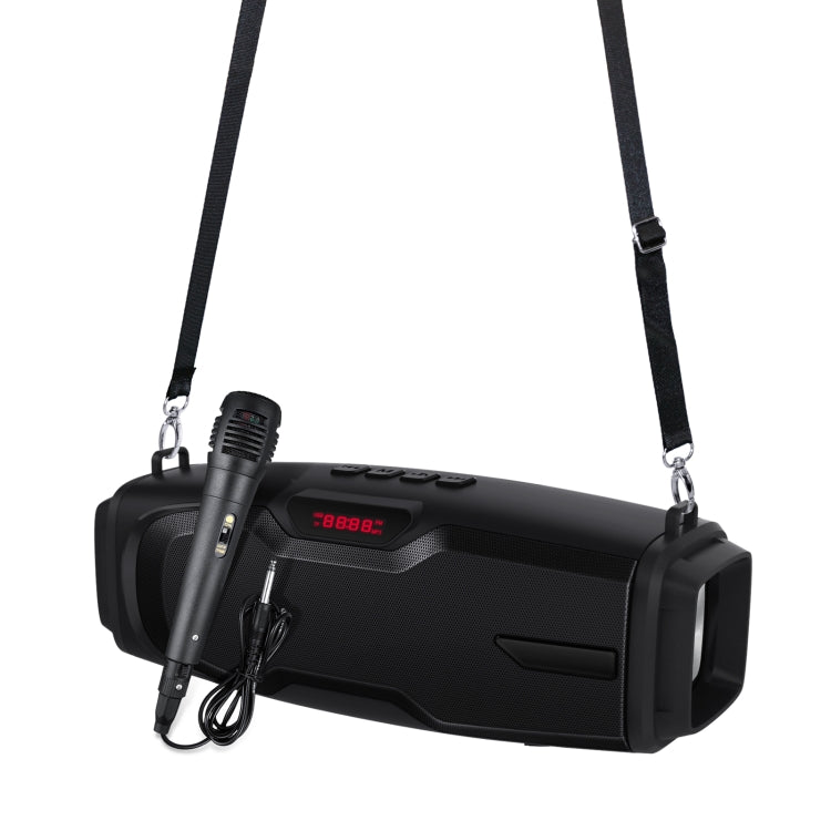 Neuer Rixing NR-6012M Bluetooth 5.0 tragbarer kabelloser Outdoor-Karaoke-Bluetooth-Lautsprecher mit Mikrofon und Schultergurt, NR-6012M(Black), NR-6012M(Red), NR-6012M(Blue), NR-6012M(Green)